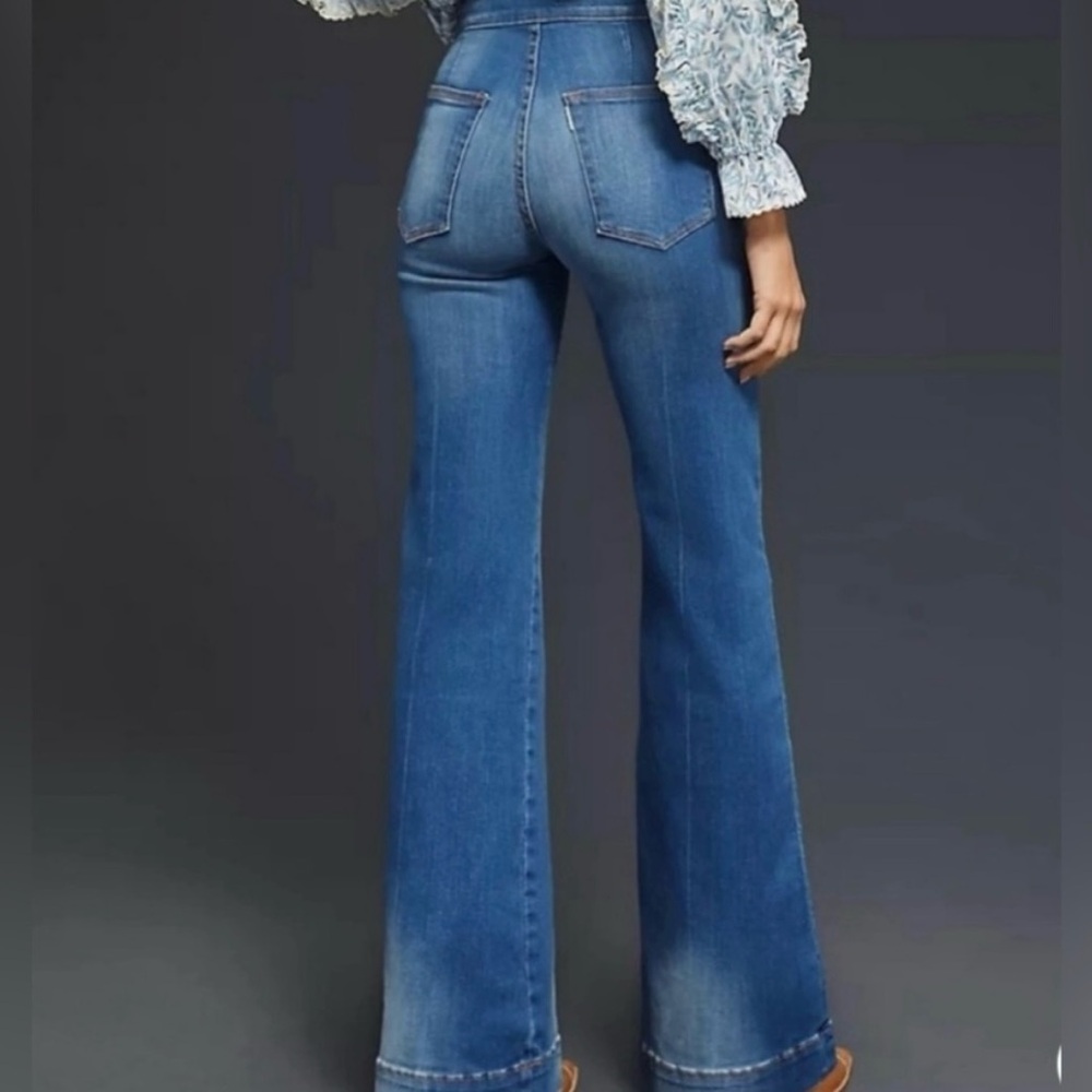 ASKK NY Classic Blue Wide Leg Jeans